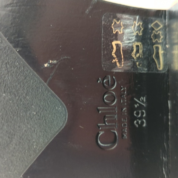 Chloe Women's Burgundy Leather Combat Boots 39.5 - Picture 7 of 7